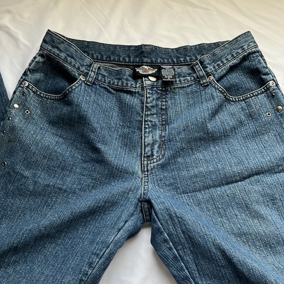 Harley Davis women’s jeans with matching tank top. Preowned - Picture 12 of 12